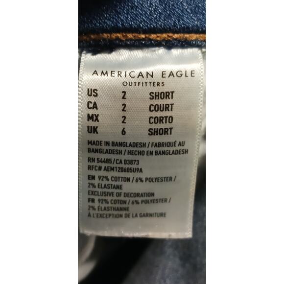 American Eagle Low-Rise Super Stretch Skinny Jeans Women’s 2 Short 25Wx27L - Picture 8 of 11